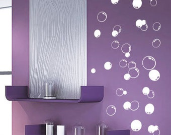 58 Bubbles Bathroom Window Shower Tile Wall Stickers, Wall Decals, Car Decals