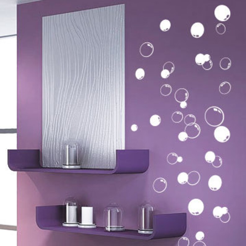 58 Bubbles Bathroom Window Shower Tile Wall Stickers Wall Etsy