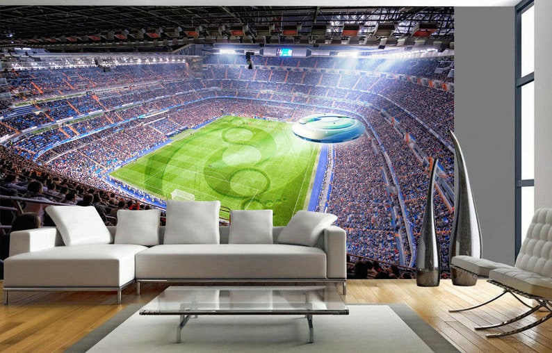 Football Stadium Pitch Sports Wall Mural Photo Wallpaper Kids | Etsy