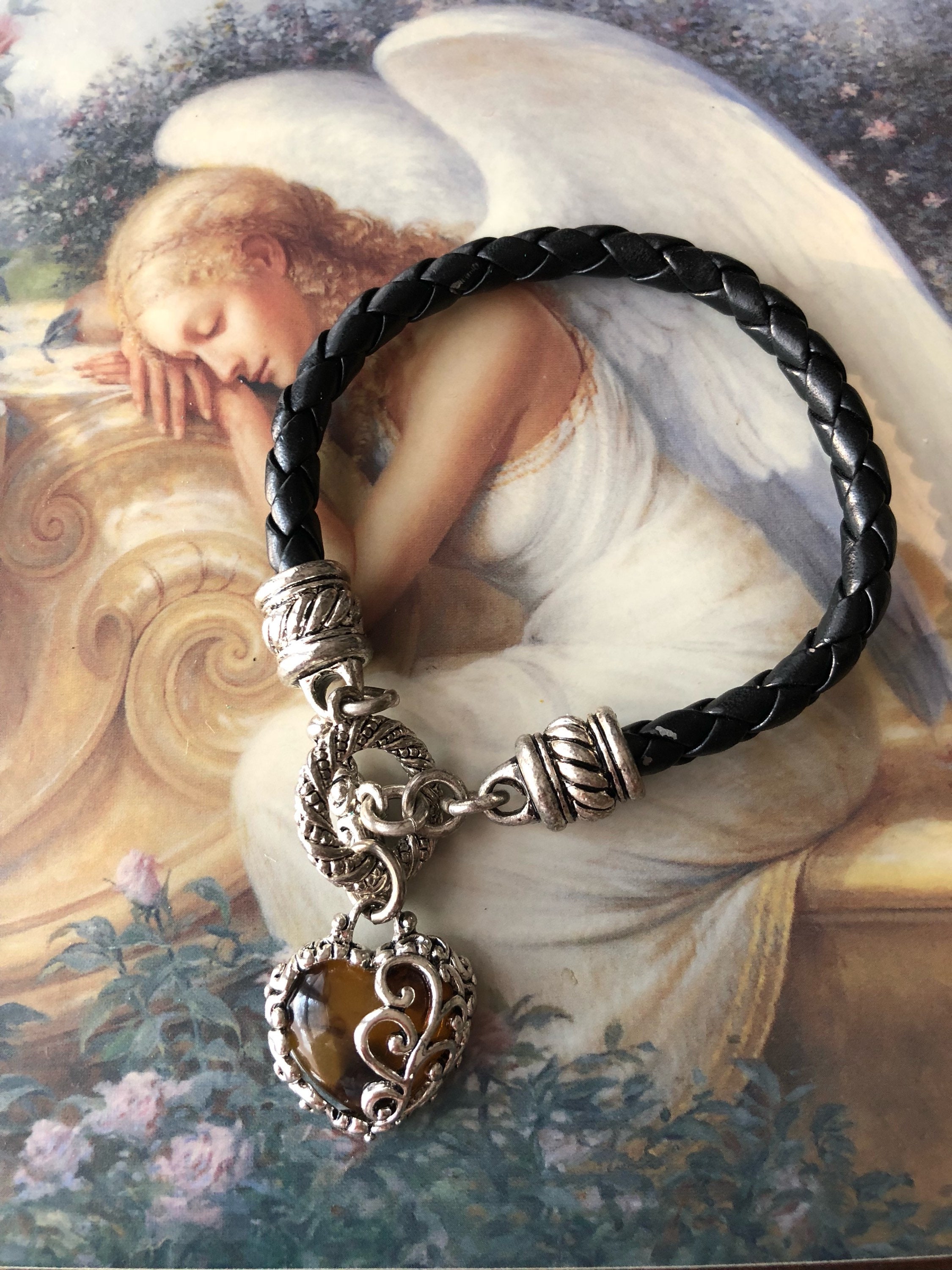 Leather/Sterling Bracelet main image 1