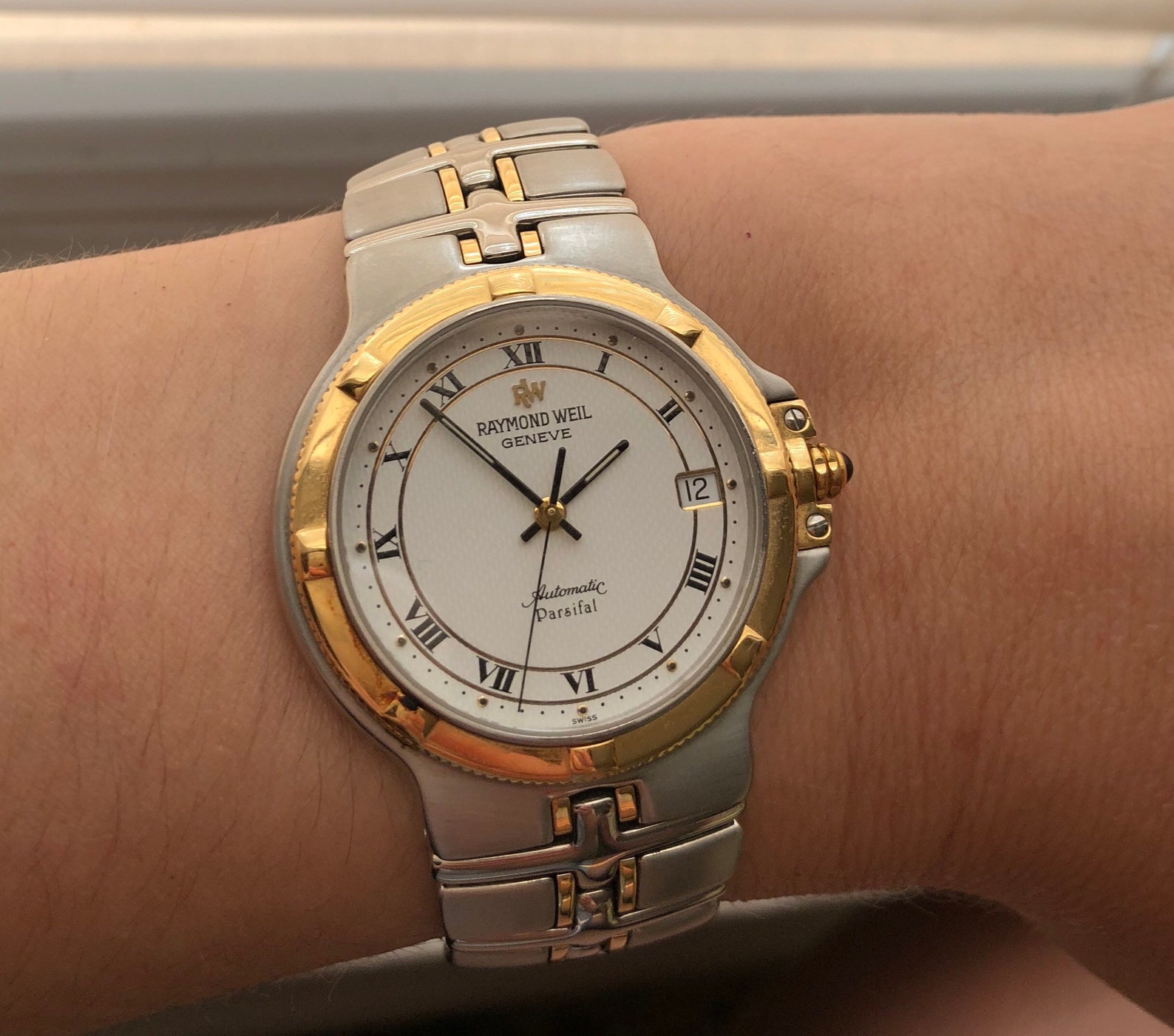 Raymond Weil Geneve Parsifal Automatic Swiss Watch 18 Kt Etsy