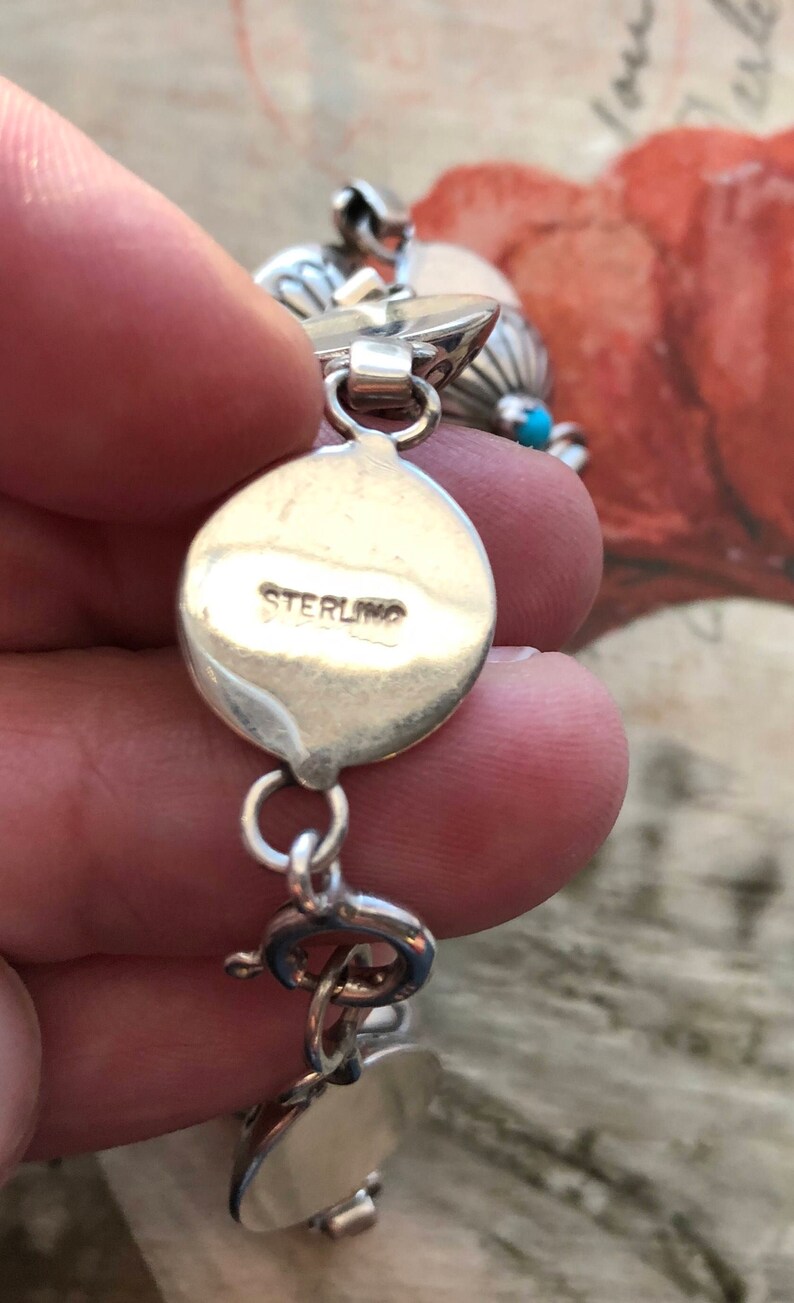 Gorgeous Navajo Sterling Silver Turqouis Bracelet