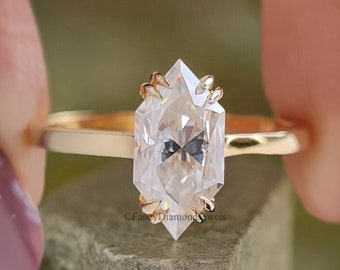 1.20 CT Dutch Marquise Engagement Ring Colorless Moissanite Ring Pointed Claw Wedding Ring Antique Marquise Handmade Ring Gift For Her FD196