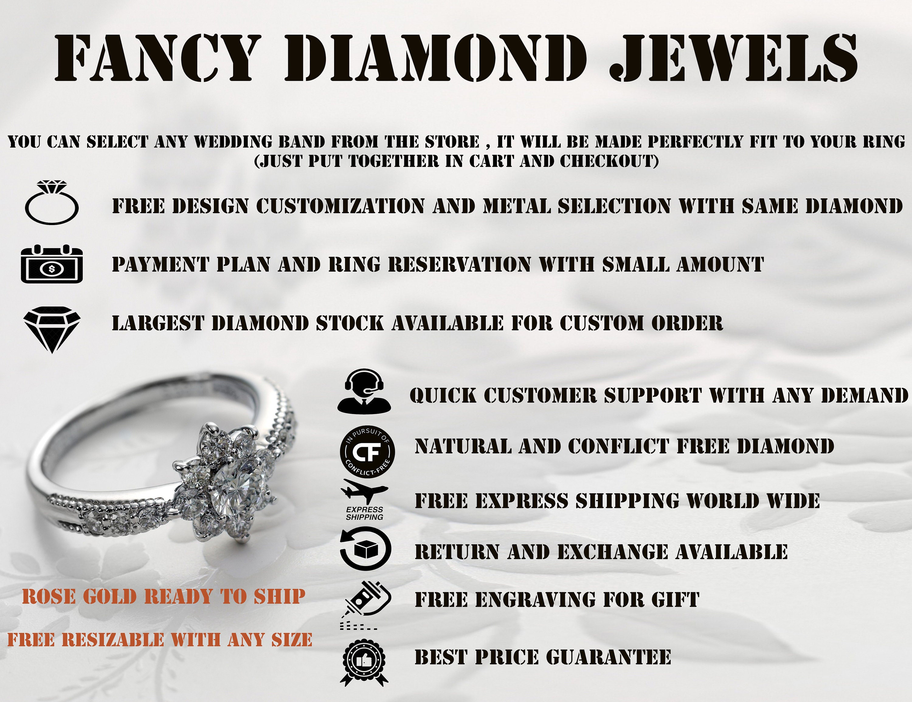 New selection fancy & jewellery sale