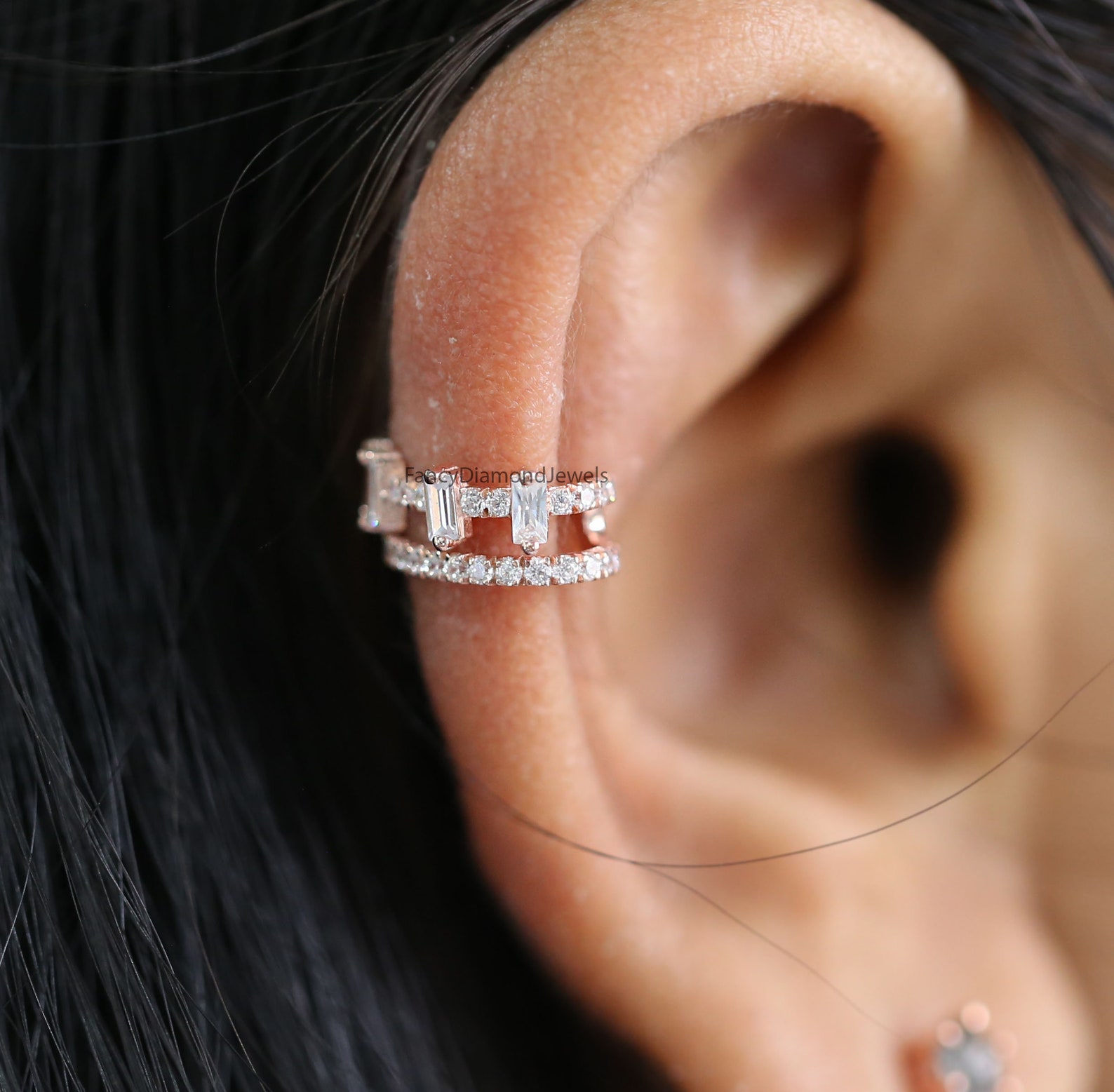 Ear Waps Ear Cuff Earrings, Ear Wraps, Earring Cuffs, Natural Diamond Ear Cuff ...