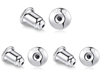 Mechanical Grip Aluminum Nuts 50 Earring Backs