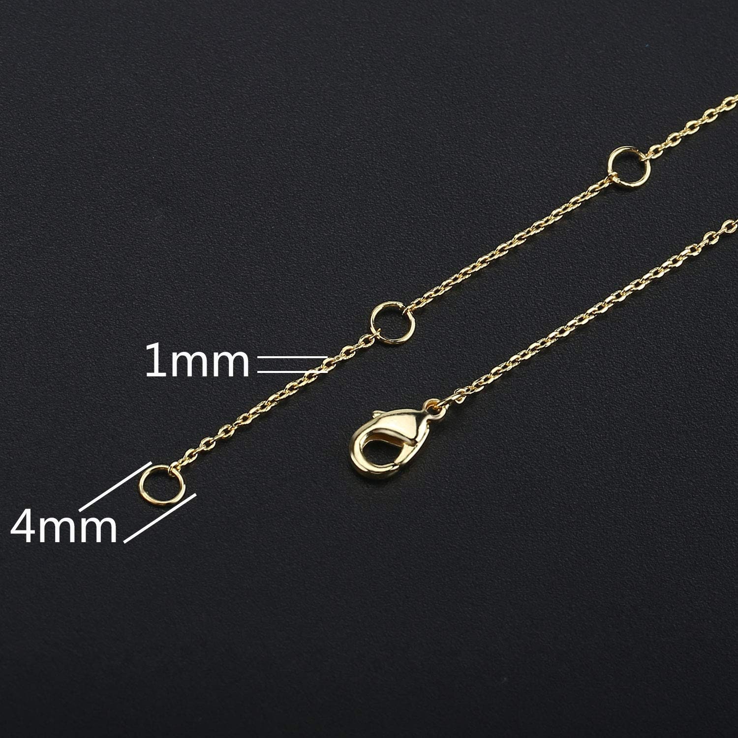  Wholesale 6PCS 14K Gold Plated Brass Box Chain Necklace Bulk  for Jewelry Making (18 inch) : Arts, Crafts & Sewing