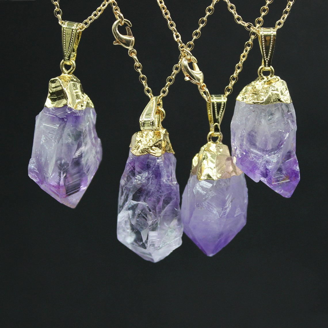 amethyst crystal pendant amethyst crystal pendant