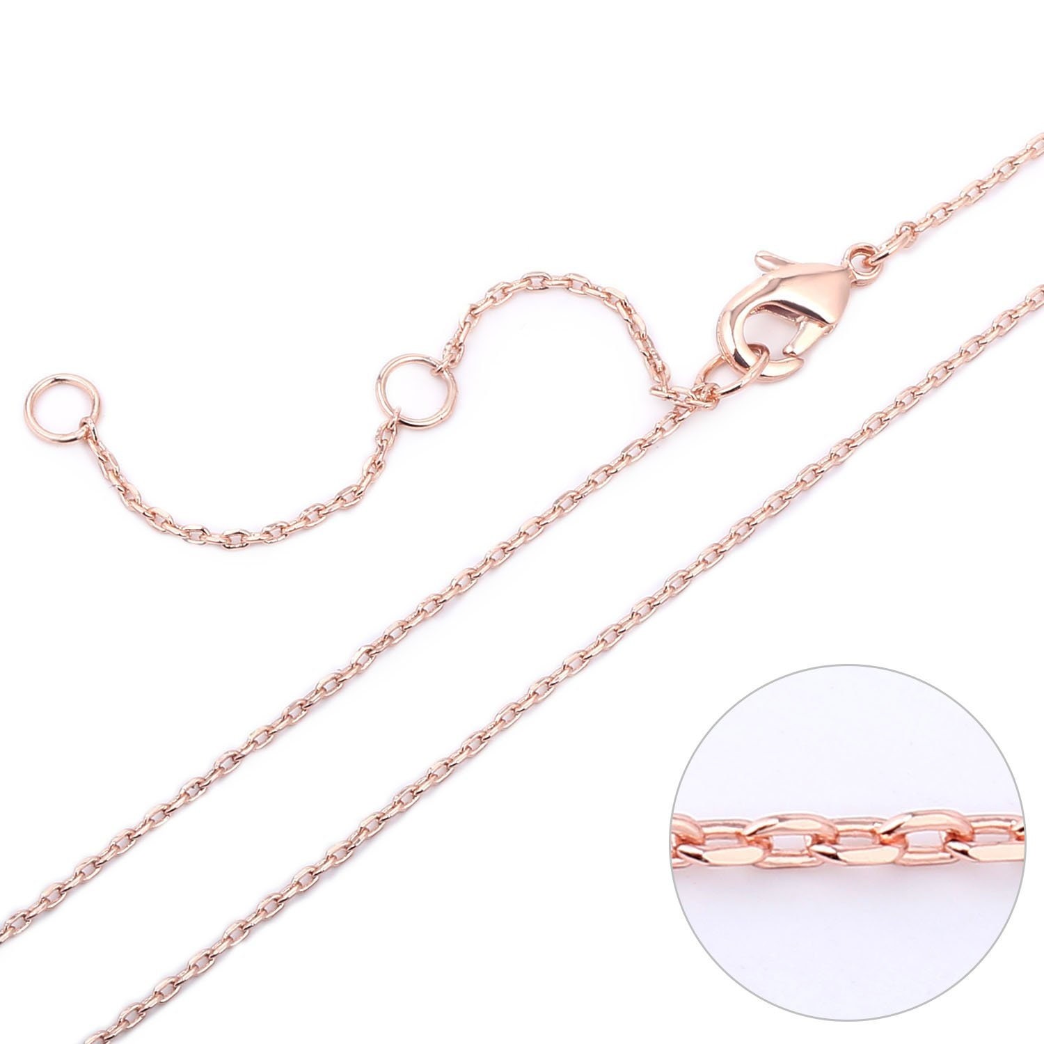 PCS 14K Rose Gold Plated Brass Cable 