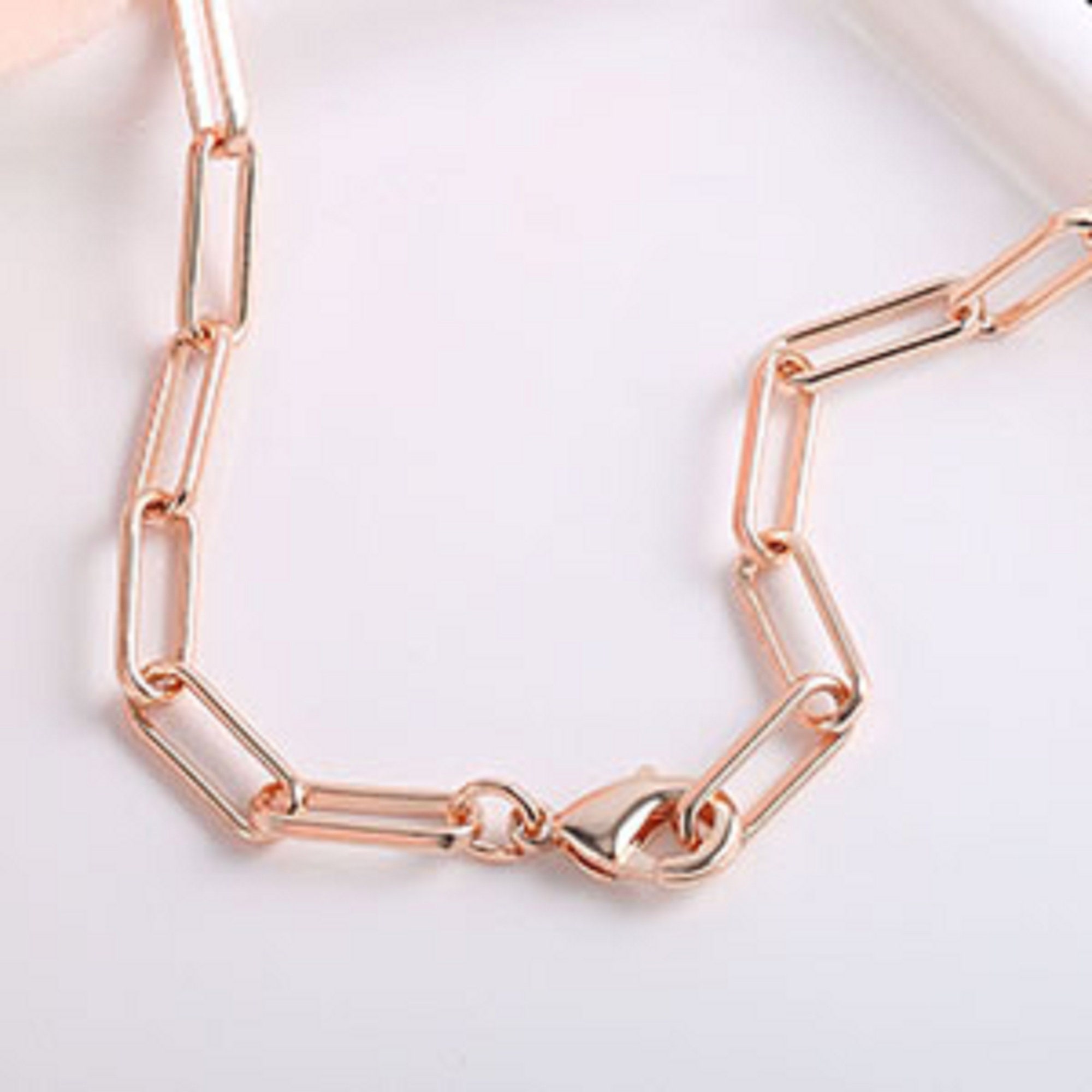 16 Paperclip Chain with Extender and 7 Bracelet Etsy