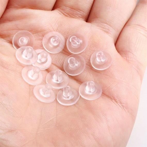 Wholesale Clear Soft Plastic Earring Back Stopper Ear Nuts 