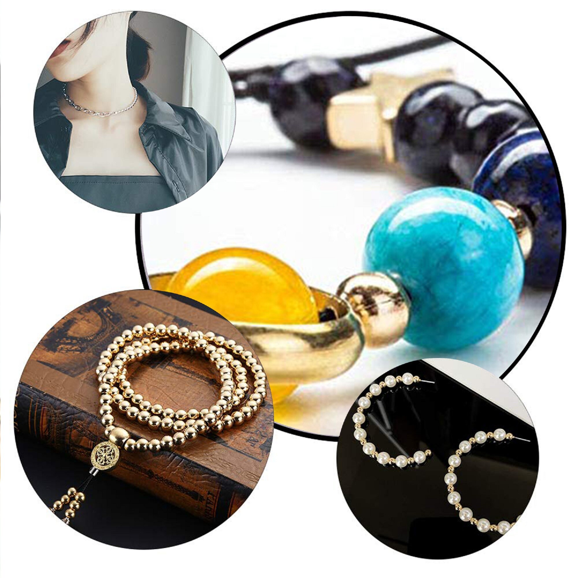 200PCS Stainless Steel Gold Plated Beads 4mm Round Etsy