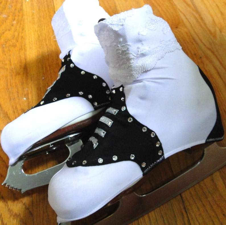 50's Saddle Shoe Skate Boot Covers / Figure Skating / Ice Etsy