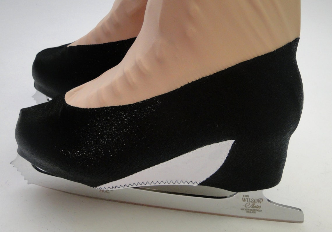 Black High Heel Skate Boot Cover / Figure Skating / Ice Etsy