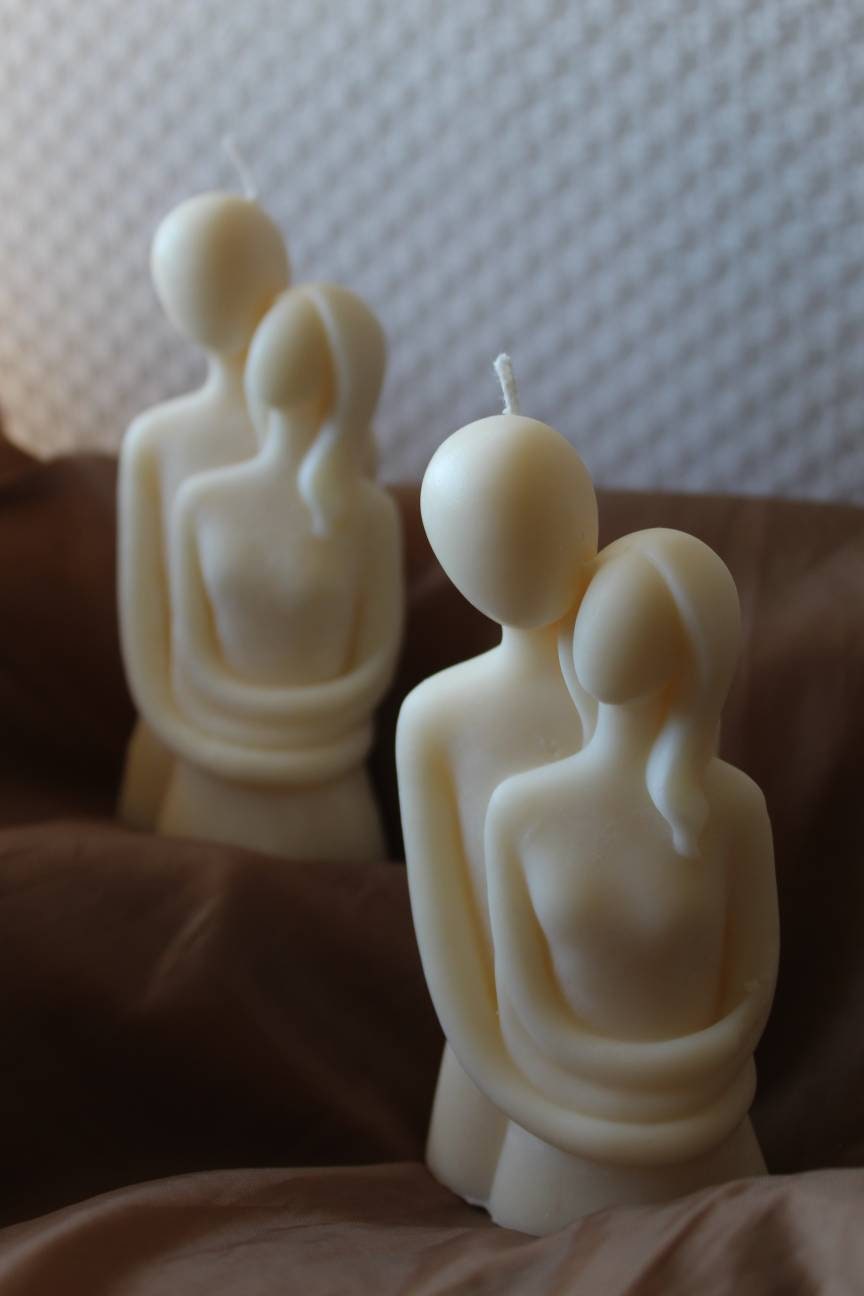 Bougie Amour, Bougie Couple, Symbole de L'amour, Saint-Valentin