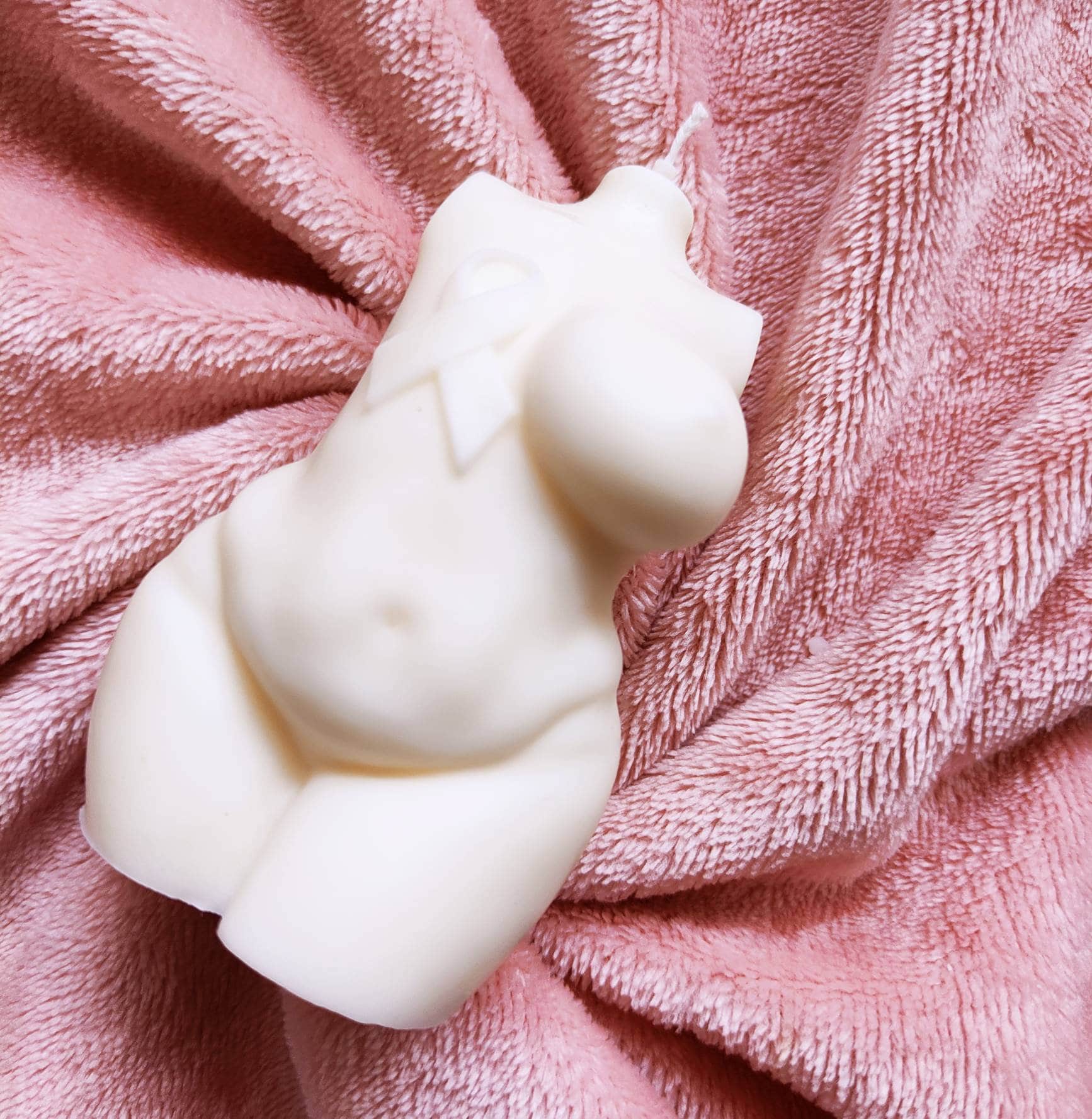 Bougie Becca, Positivité Corporelle, Bougie de Mastectomie, Courbée, Soja,