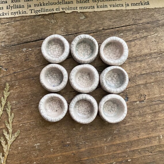 Ceramic Mini Paint Pans Pottery Paint Pans Handmade Etsy