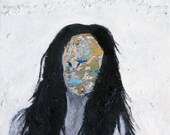 Contemporary Art  Painting  "Layers"  Oil on Canvas  Original Artwork for Sale in Unique Technique by Eugenia Zoloto
