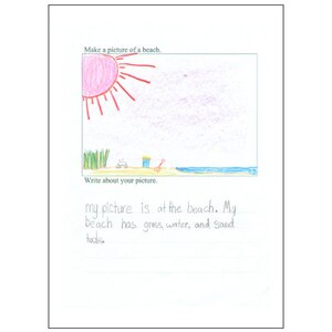 Picture and Writing: Younger Ages -- printable art and writing pages -- drawing and writing prompts -- a creative, fun activity for kids
