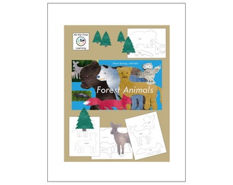 Forest Animals Felt Pattern Set