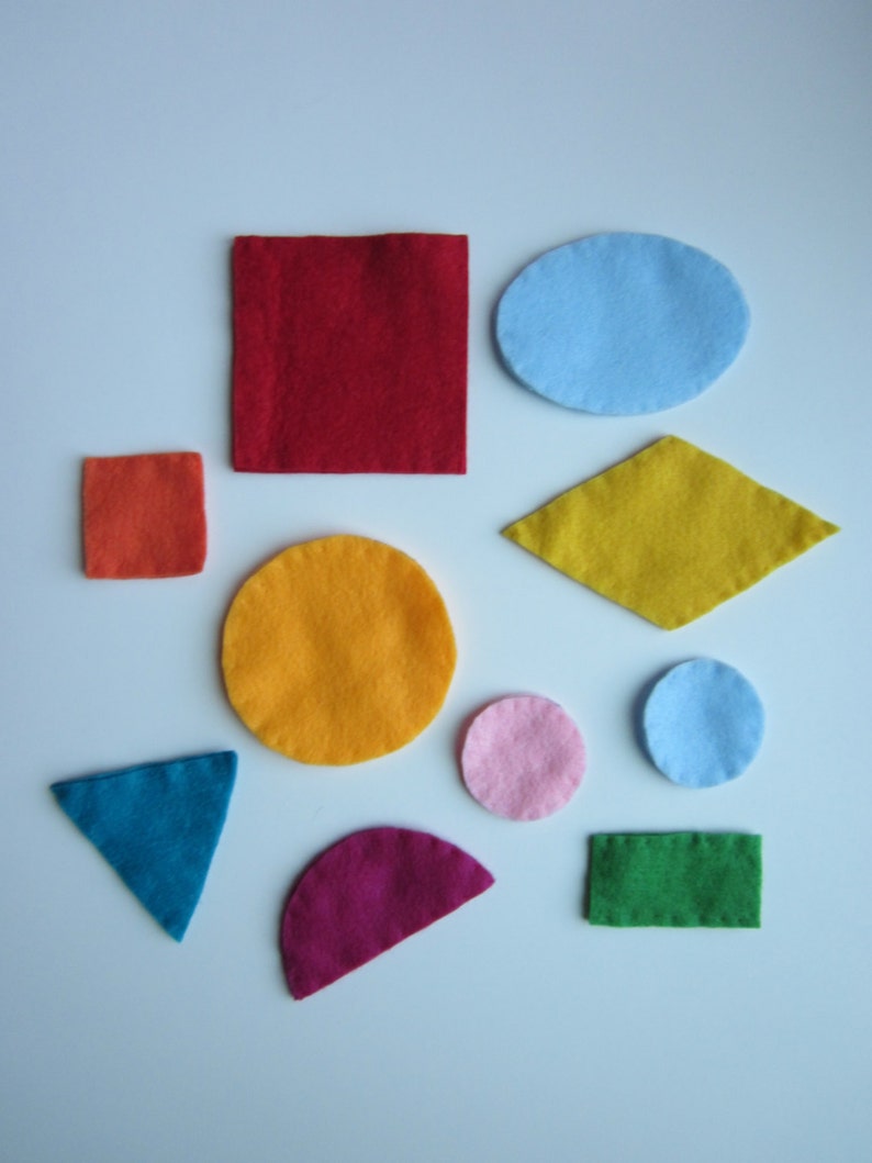 early learning Felt shapes set for preschool and kindergarten a set of colorful and sturdy felt shapes imagem 2