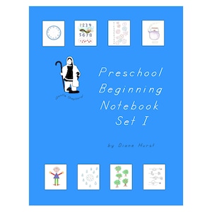 Preschool Learning Printable Pages -- Preschool Beginning Notebook Set ...