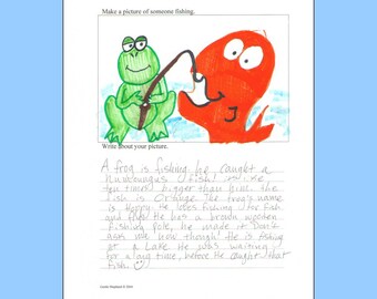 Picture and Writing -- Older Ages -- original artwork and creative writing prompts -- combine art and writing