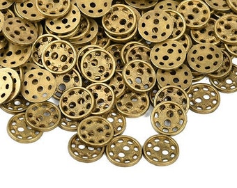 48 Pcs Very Small Antique Look Metal Buttons - Shirt Buttons - Kids Buttons - DIY Buttons- Metal Buttons - Tiny Buttons -