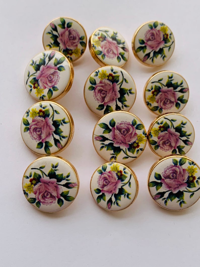 Suit Buttons Sherwani Buttons Buttons Downhole Blazer Buttons 12Pcs Golden Polish Printed Metal Buttons-Coat Buttons Sherwani Buttons