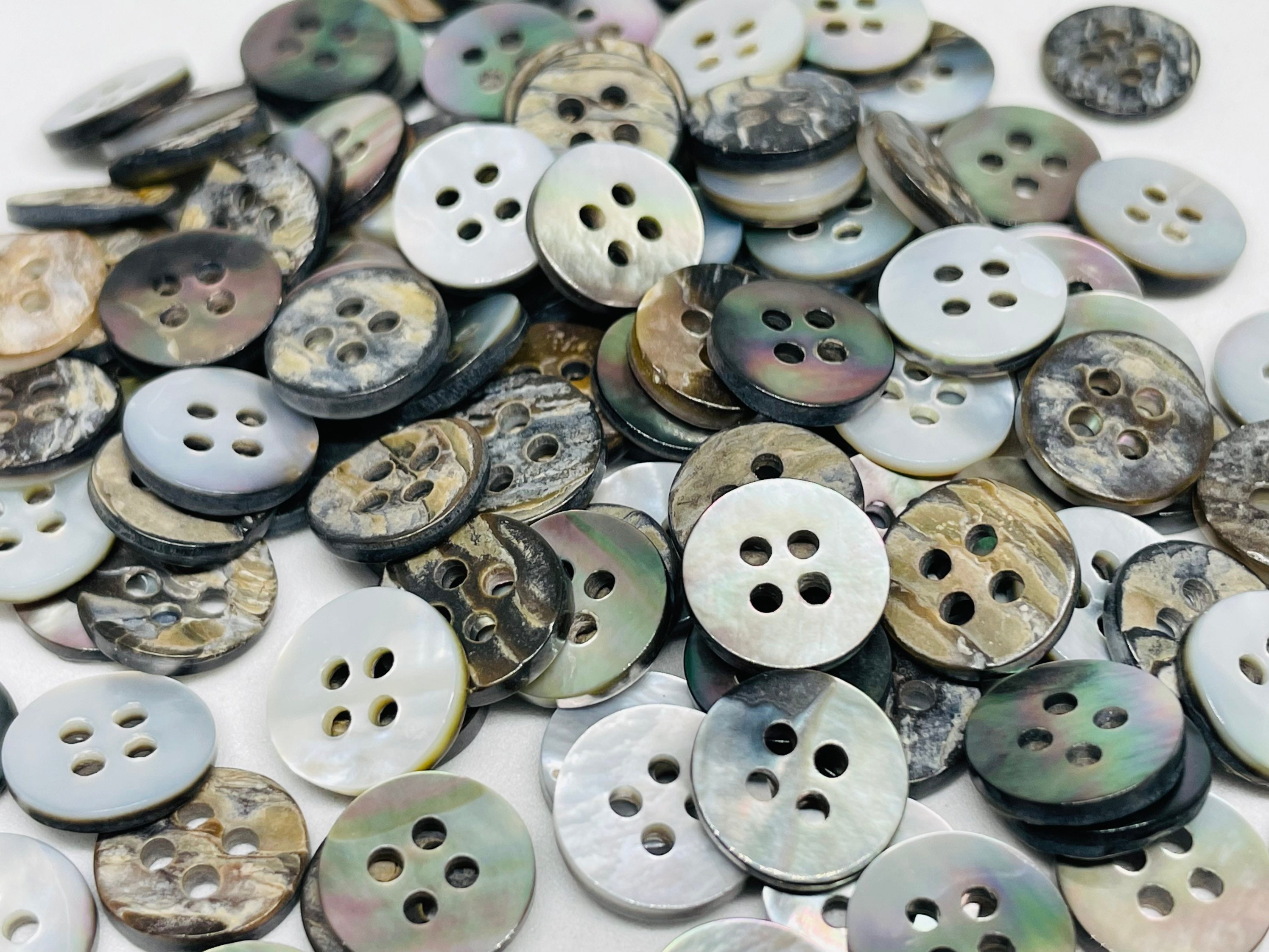 10.5/11.5MM Natural Mother Of Pearl Buttons Of Clothing High Quality Luxury  2-Hole Shell Button Of Shirt Sweater Sewing DIY