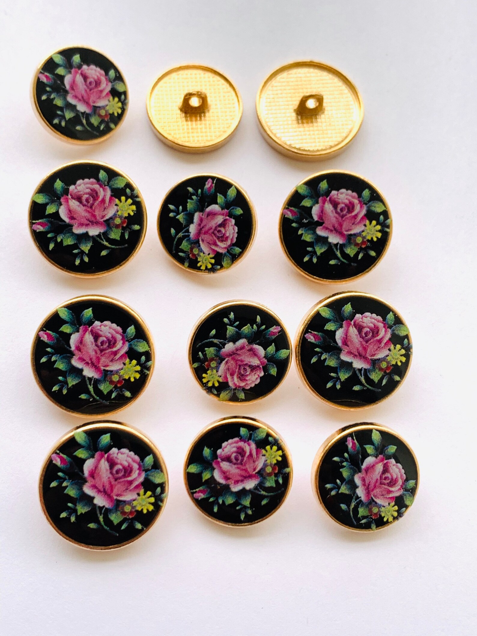 12Pcs Golden Polish Metal ButtonsCoat Buttons Sherwani Etsy
