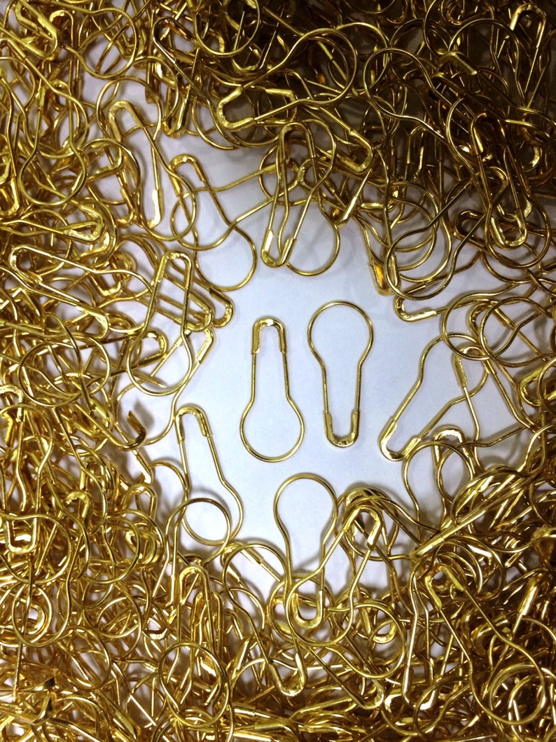 1000Pcs Pack 22MM Bulb Safety Pins Golden Safety Pins Etsy