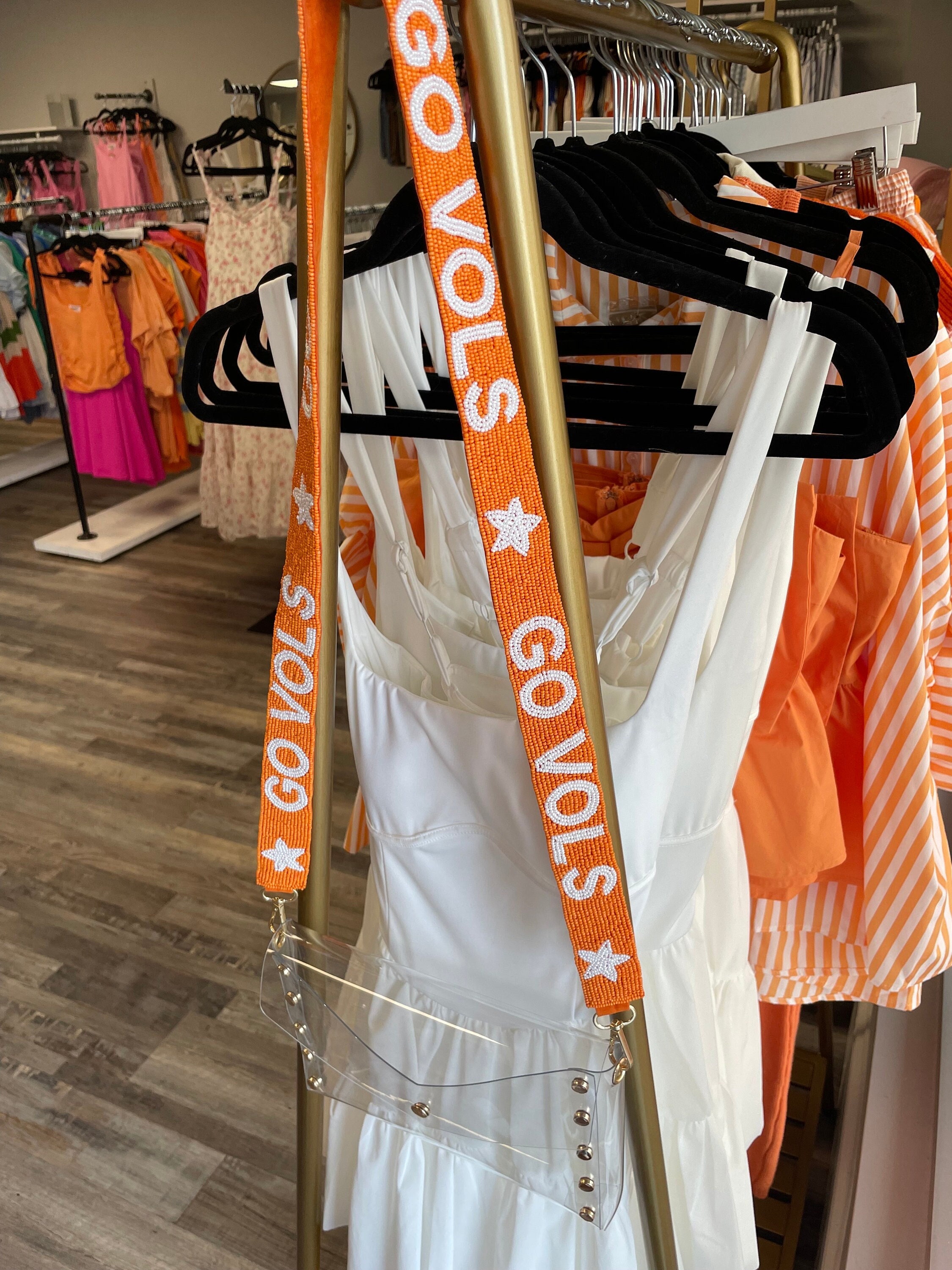 Go Vols Beaded Purse Strap - Orange/white - Etsy display picture 3