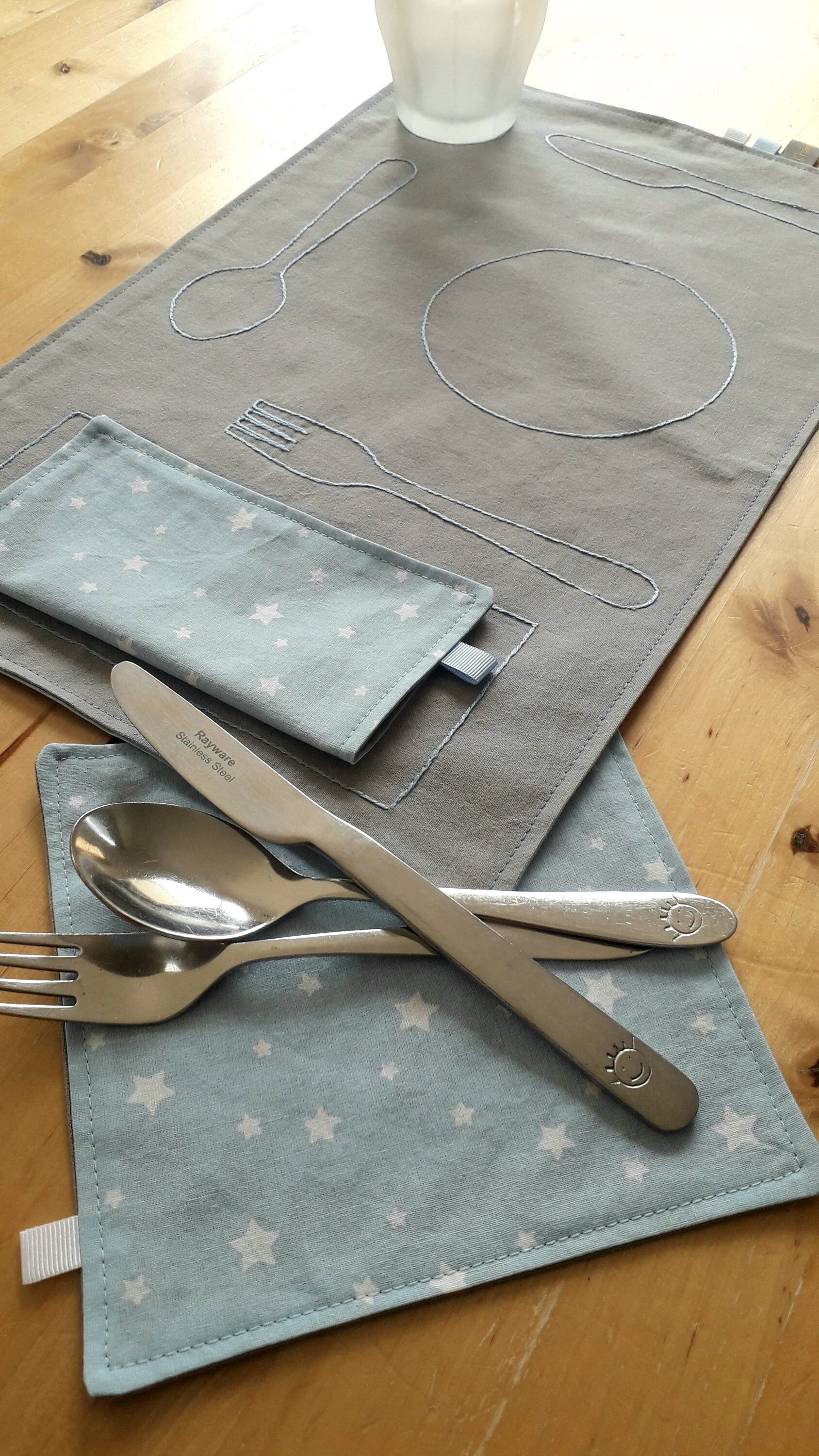 Montessori Placemat Monochrome Place Setting Montessori Etsy