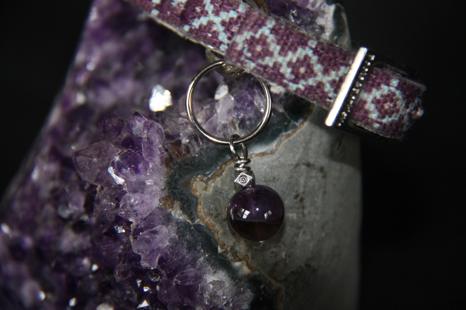 Crystals for Dogs Amethyst Tranquility Separation Anxiety Etsy