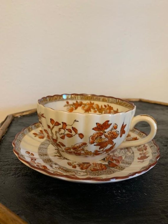 Copeland Spode Indian Tree Tea Cup and Saucer Made in England