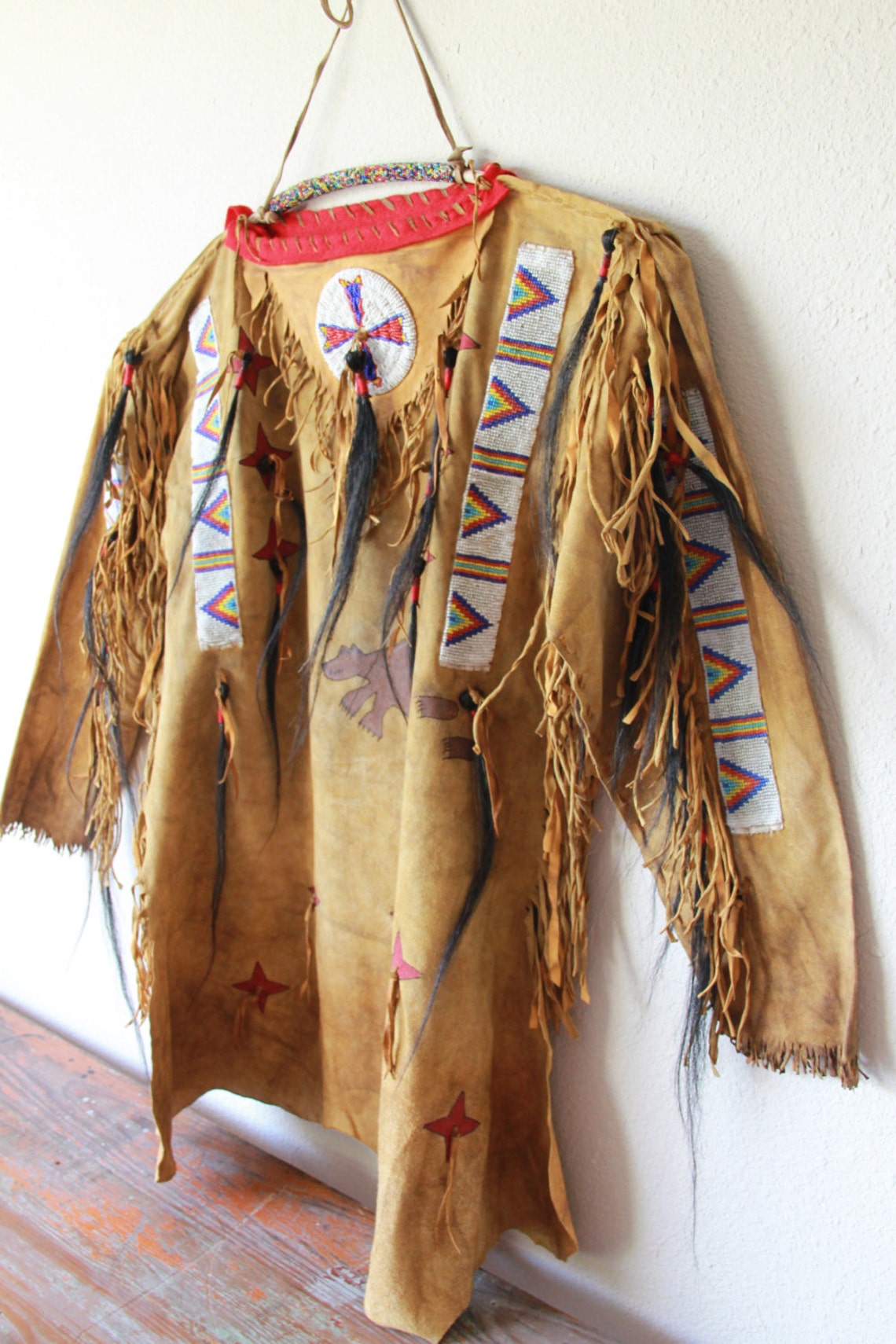 Primity Native American War Shirt Etsy