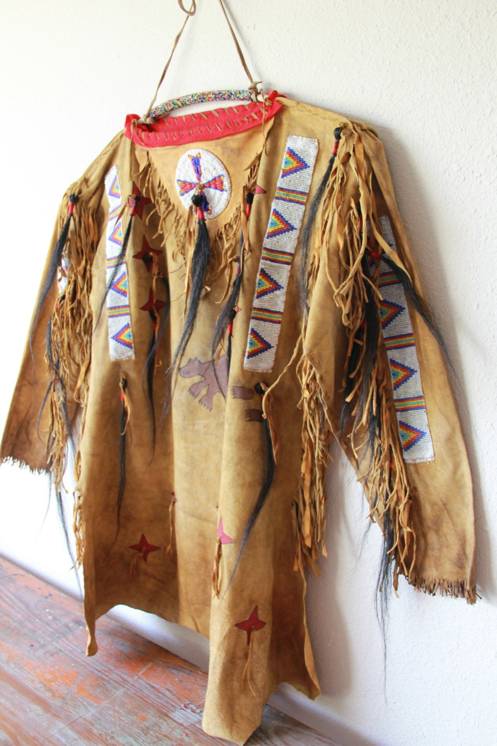 Primity Native American War Shirt Etsy