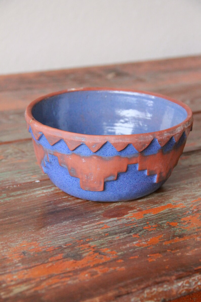 Vintage Native American Pottery Redware Bowl Pre1930's Etsy