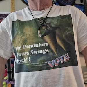 Vote-The Pendulum always swings back-Unisex Heavy Cotton Tee