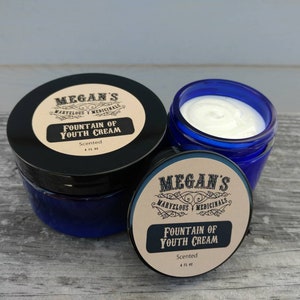 Fountain of youth cream, anti aging, anti wrinkle, hyaluronic acid, silk peptides, argan oil, rosehip seed, pomegranate seed,