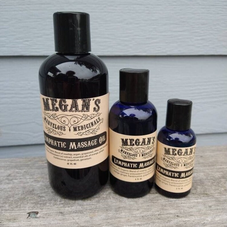 Lymphatic Massage Oil After Surgery Drainage Clearing Etsy