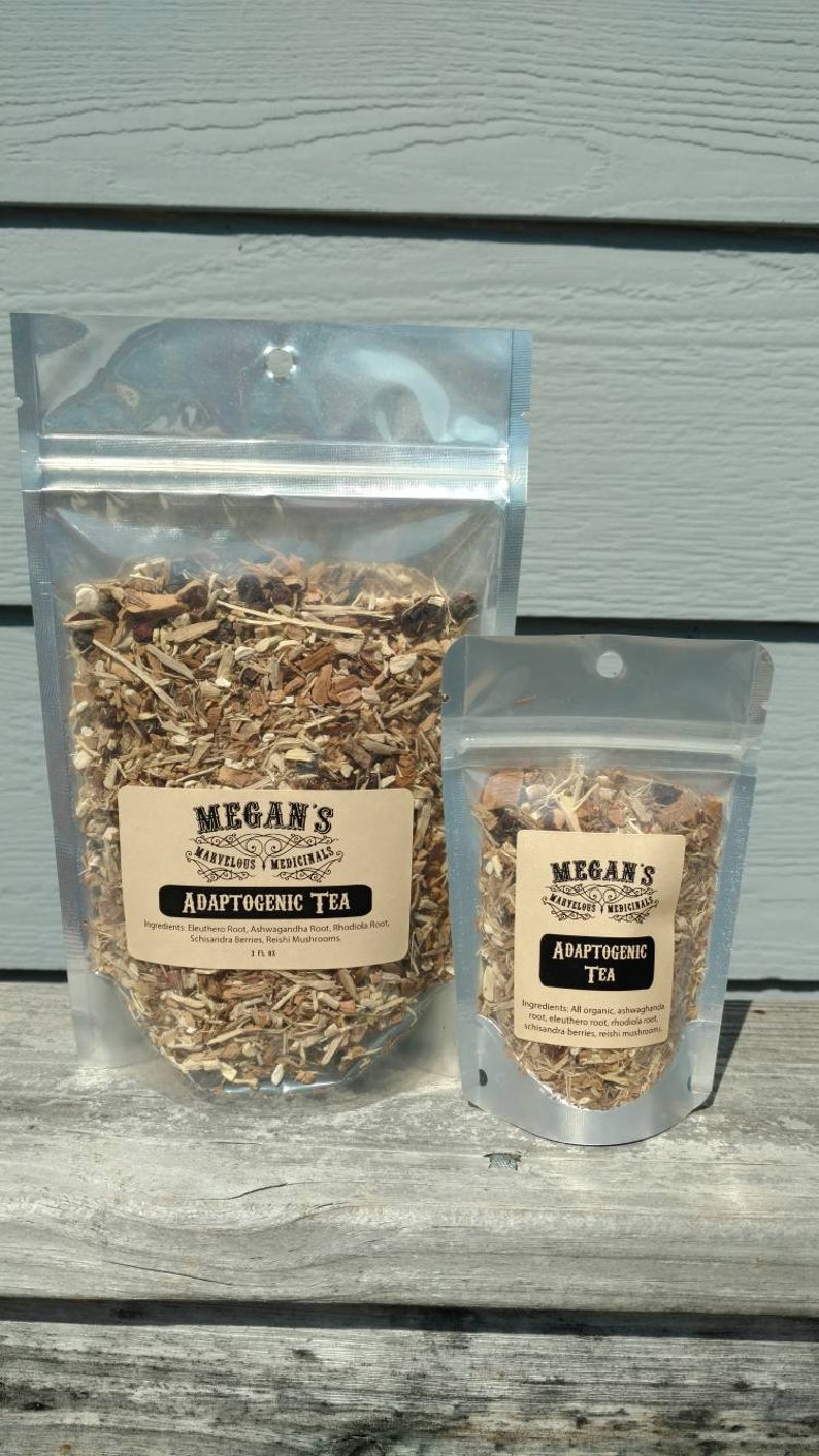 Adaptogenic Tea Organic Herbal Tea Ashawaganda Rhodiola Etsy