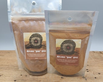 Melange “Dune” Spice – Organic Culinary Herb & Spice Blend with Turmeric, Cinnamon, Cardamom and Pearlescent Shimmer – Unique Kitchen Spice