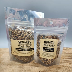Pickling Spice Blend, Culinary Herbs, cassia cinnamon chips, mustard, coriander, allspice, peppercorns, organic, fair trade, Organic