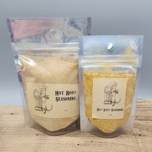 Redwall, Hot Root Seasoning Blend, inspired spices, original artwork, horseradish, ginger, turmeric, onion, garlic, peppercorn, soups