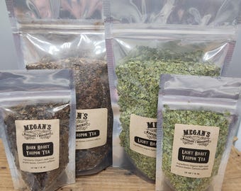 Yaupon Tea Organic Light & Dark Roast Loose Leaf American Tea with Natural Caffeine Smooth Flavor Cold Brew, French Press, Uplifting Brew