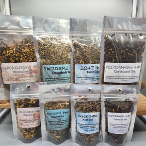 Star Wars Inspired tea set, organic, loose leaf, Dabobah, Hoth, Tatooine, Coruscant, special tea set,