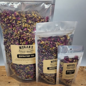 Respiratory Tea, organic herbal tea, elderberry, mullein leaf, elecampane, roses, chamomile, herbal tea blend