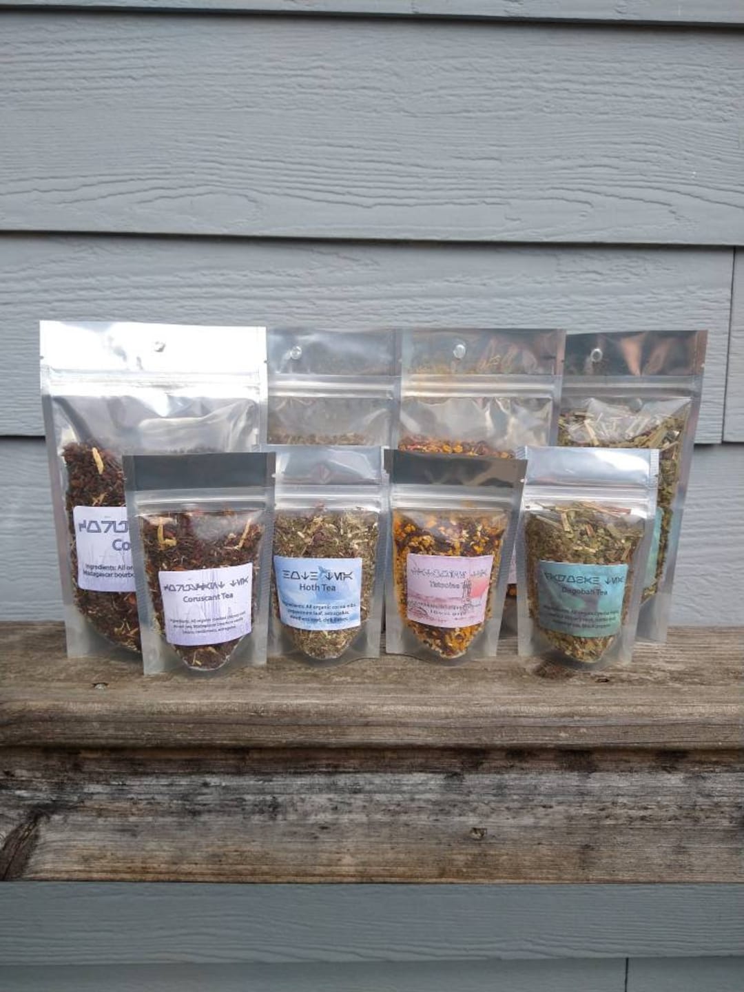 Star Wars Inspired tea set, organic, loose leaf, Dabobah, Hoth, Tatooine, Coruscant, special tea set,